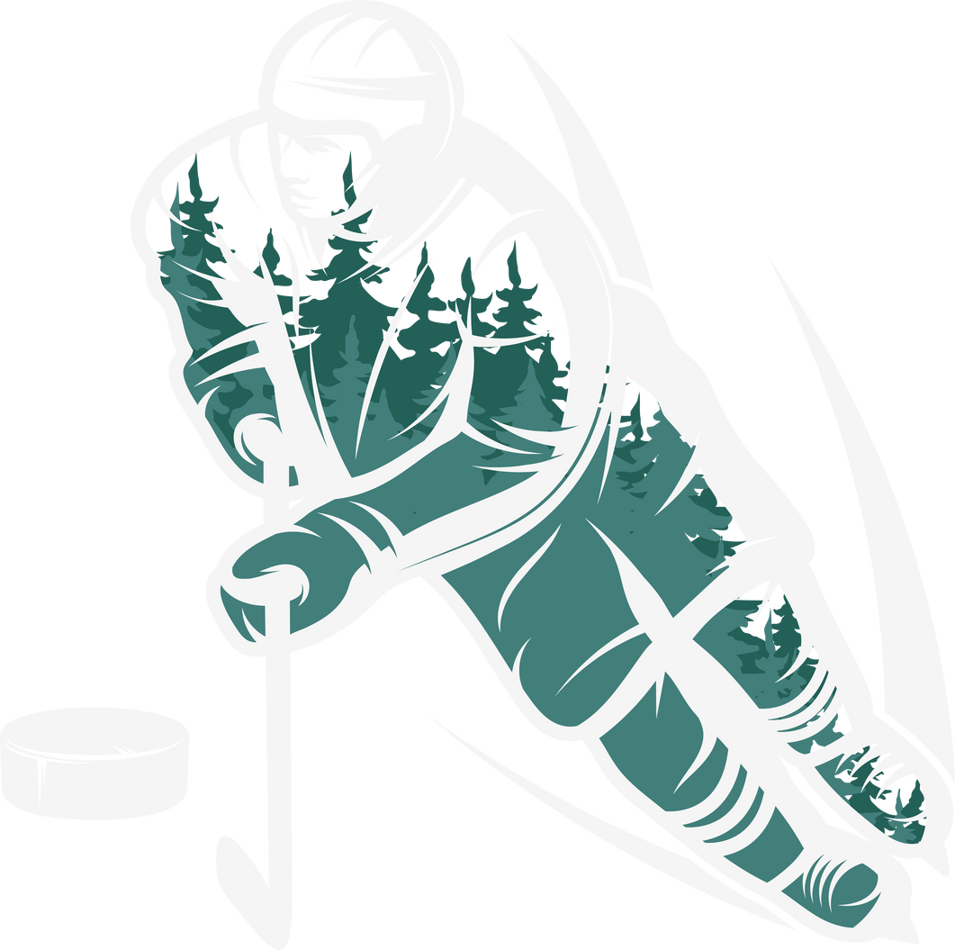 Hockey Player Illustration